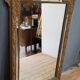 Mirroir doré de cheminnee style Louis XVI