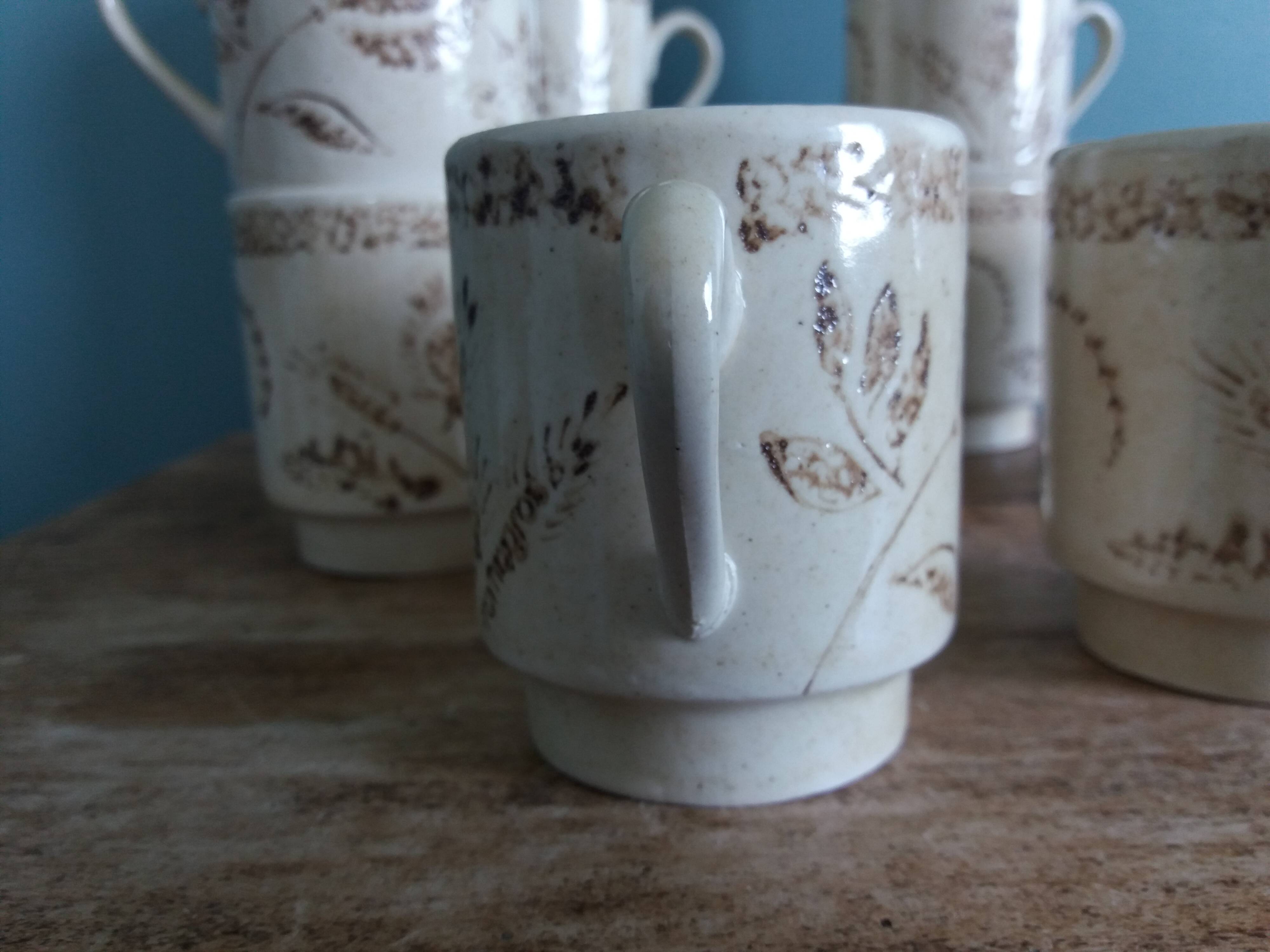 Badonviller cups from the 70s