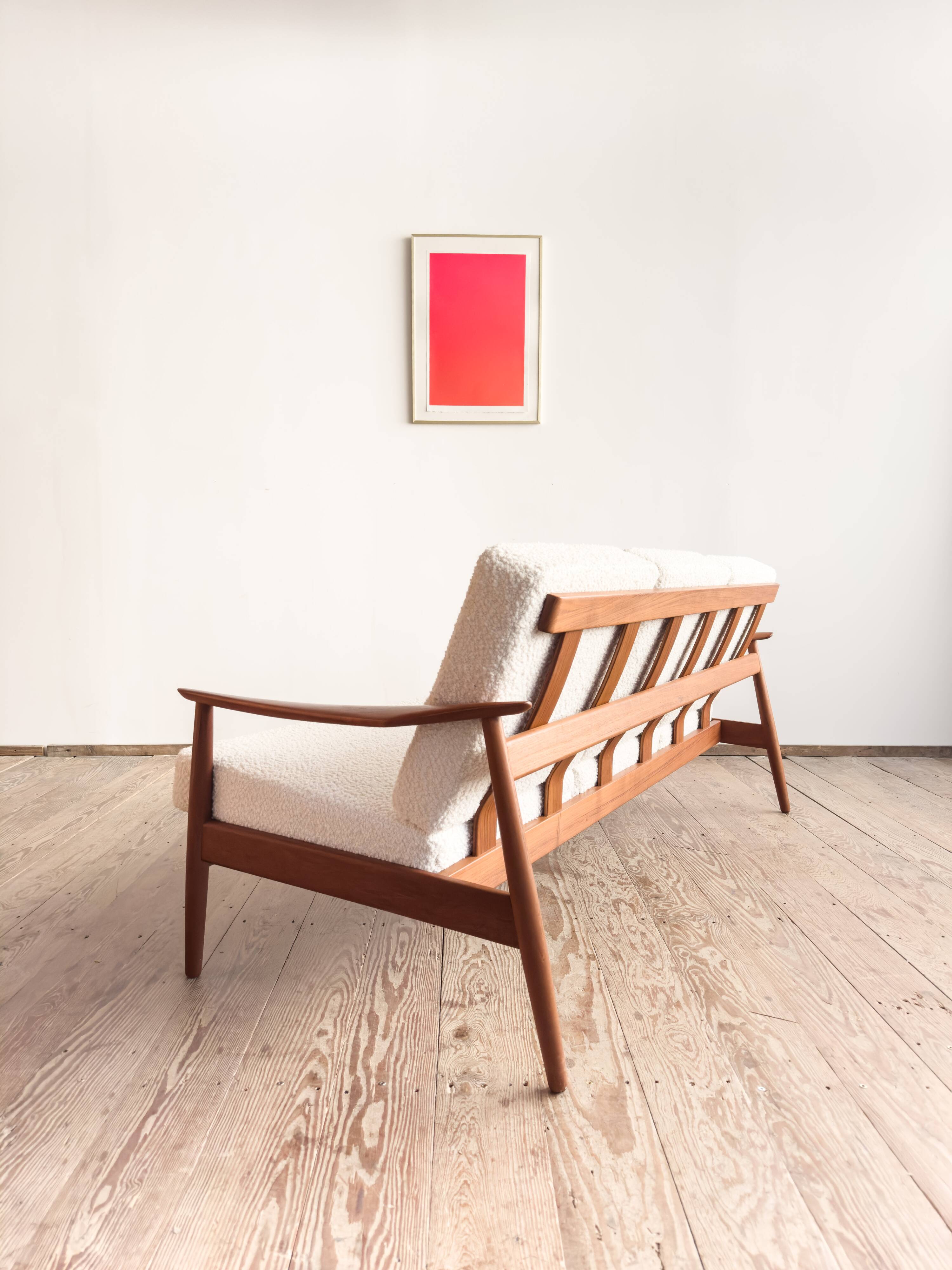 Canapé 3 places Arne Vodder modèle FD164 pour France & Son, Danemark