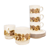 Service à café vintage Poole Pottery modèle Thistlewood (Bois de chardons). Très bon état.