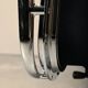 Chaise de bureau Charles & Ray Eames EA219 en chrome et cuir noir, Vitra