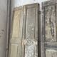 Trio of shutters louvers patina blue gray