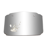 Mirror beveled old decoration flowers 34x25cm