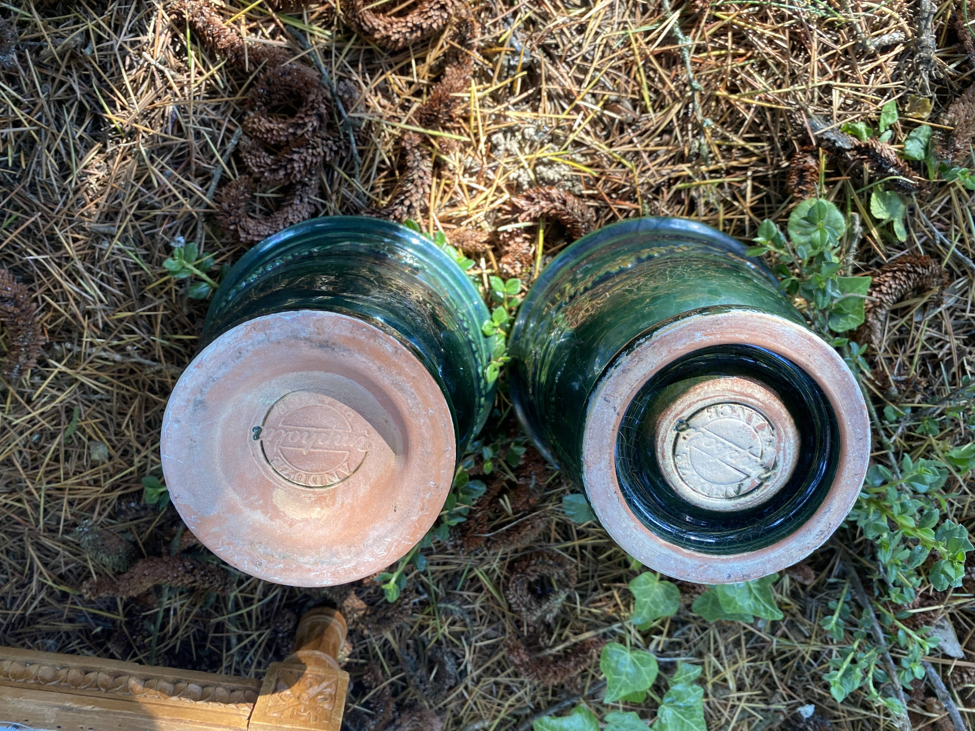 2 mini amphoras "Anduze"