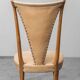 Ensemble de 6 chaises, simili cuir et bois, modernisme vintage années 50