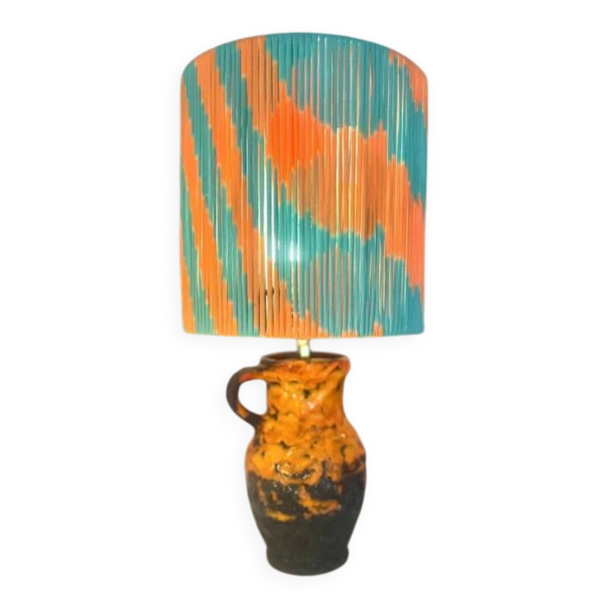 Wireless vase lamp from West German Pottery – Fat Lava jug | Pop Weave Collection