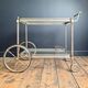 Antique trolley, vintage serving cart, drinks bar furniture.