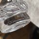 Set of 8 vintage DAUM crystal shooter glasses, 1970s