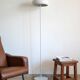 White mushroom floor lamp