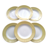 6 deep plates Faïence de St Amand Model 7894