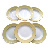 6 deep plates St Amand earthenware Model 7894