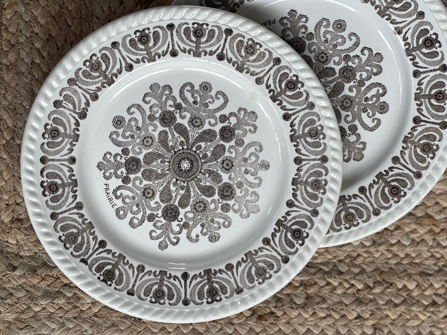 Set of 4 flat plates