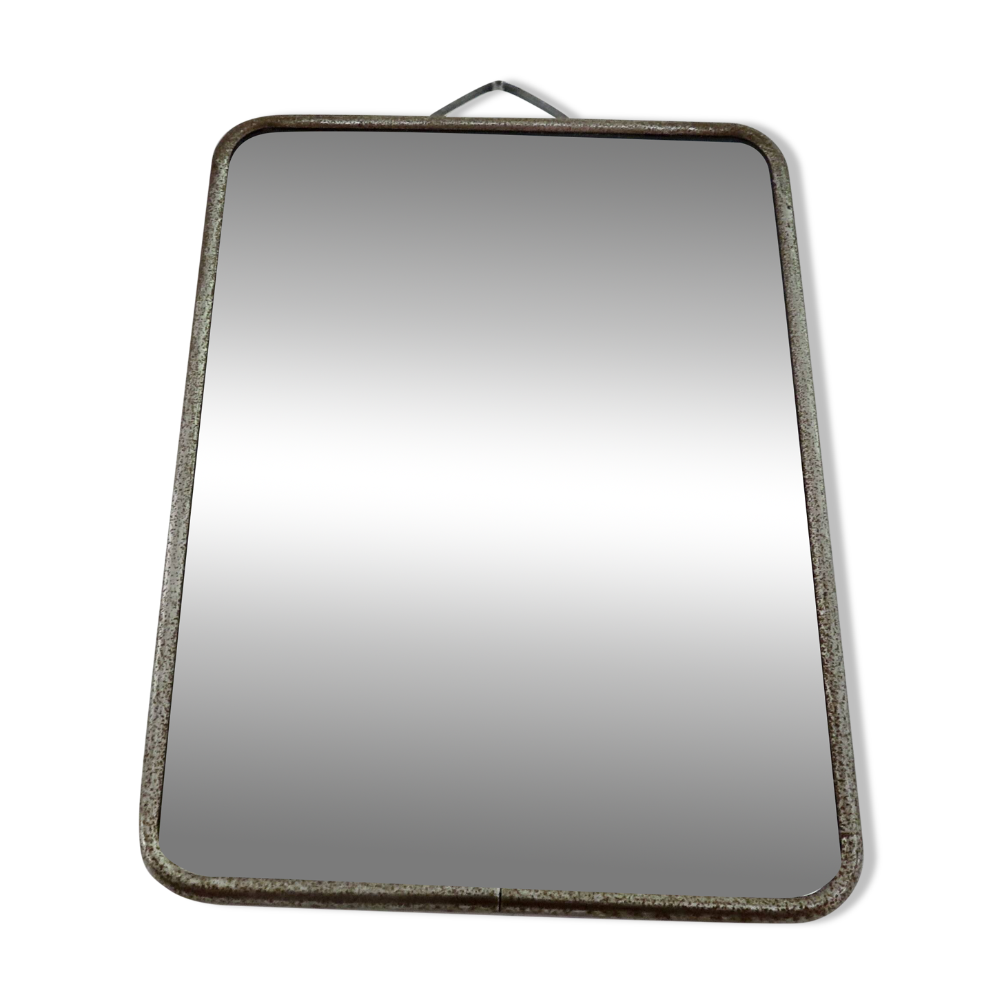 Vintage barber mirror for tabletop or wall hanging, 1950s 60s.