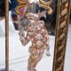 Miroir italien en verre églomisé, à parecloses, début XXe siècle