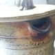 Puisaye stoneware teapot kettle pitcher signed Jean-Pierre Prud'homme