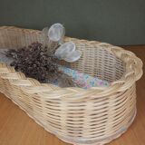 Rattan pan pattern vintage flowers