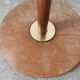 Scandinavian floor lamp 1960, wood and brass