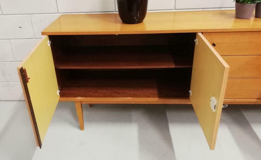 Mid-century vintage enfilade lowboard wall cabinet