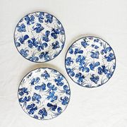 Set of 3 hollow plates Royal Tudor Orchid by Grindley