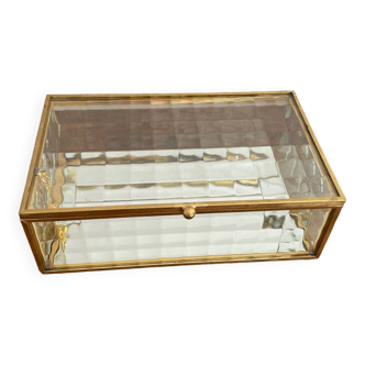 Golden glass box