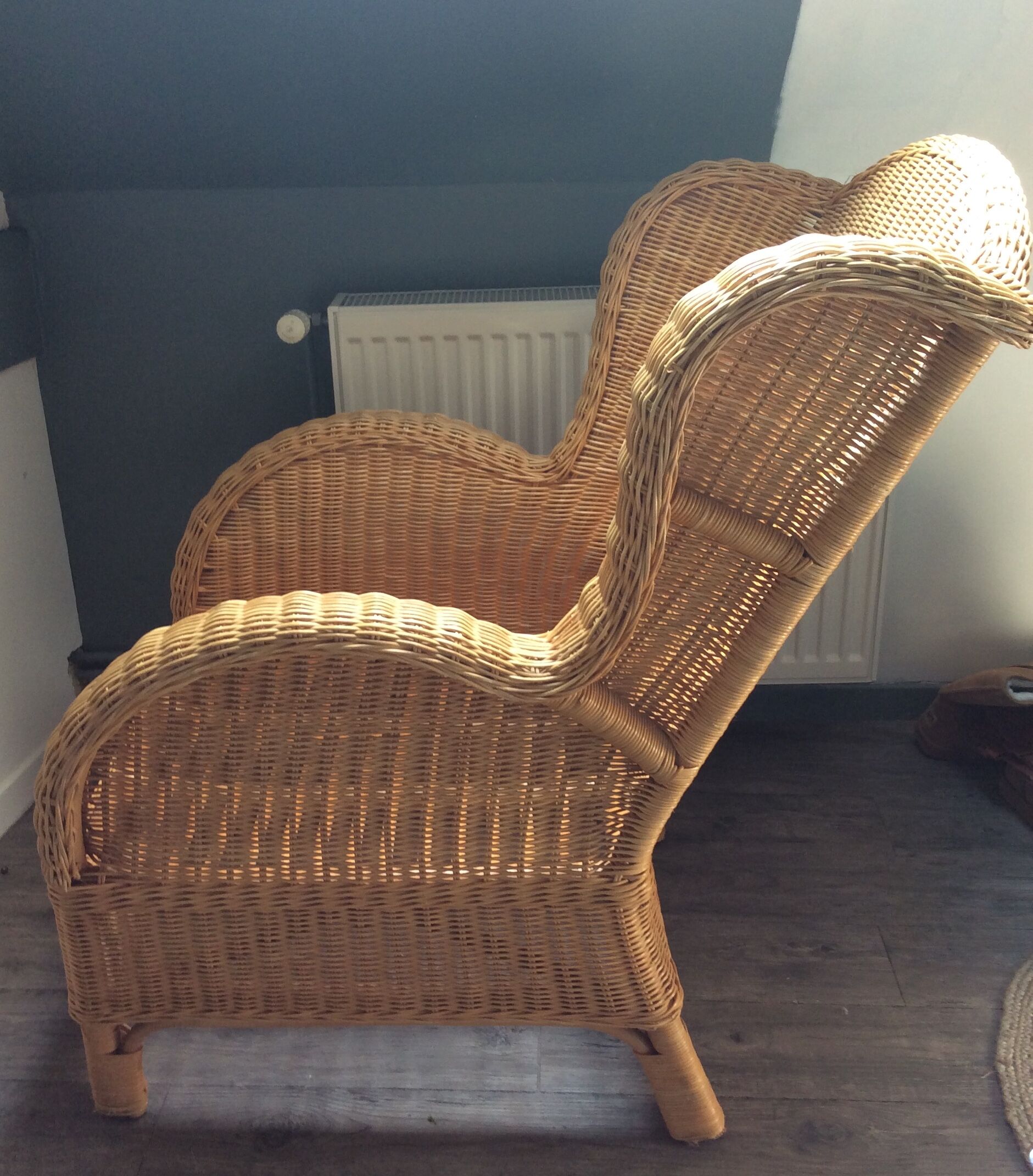 Fauteuil en rotin des années 60/70