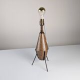 Brutalist Table Lamp in Ceramic and Iron, 1950s €1,200