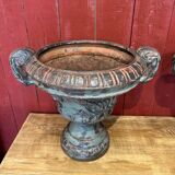 Pair of cast iron planters
