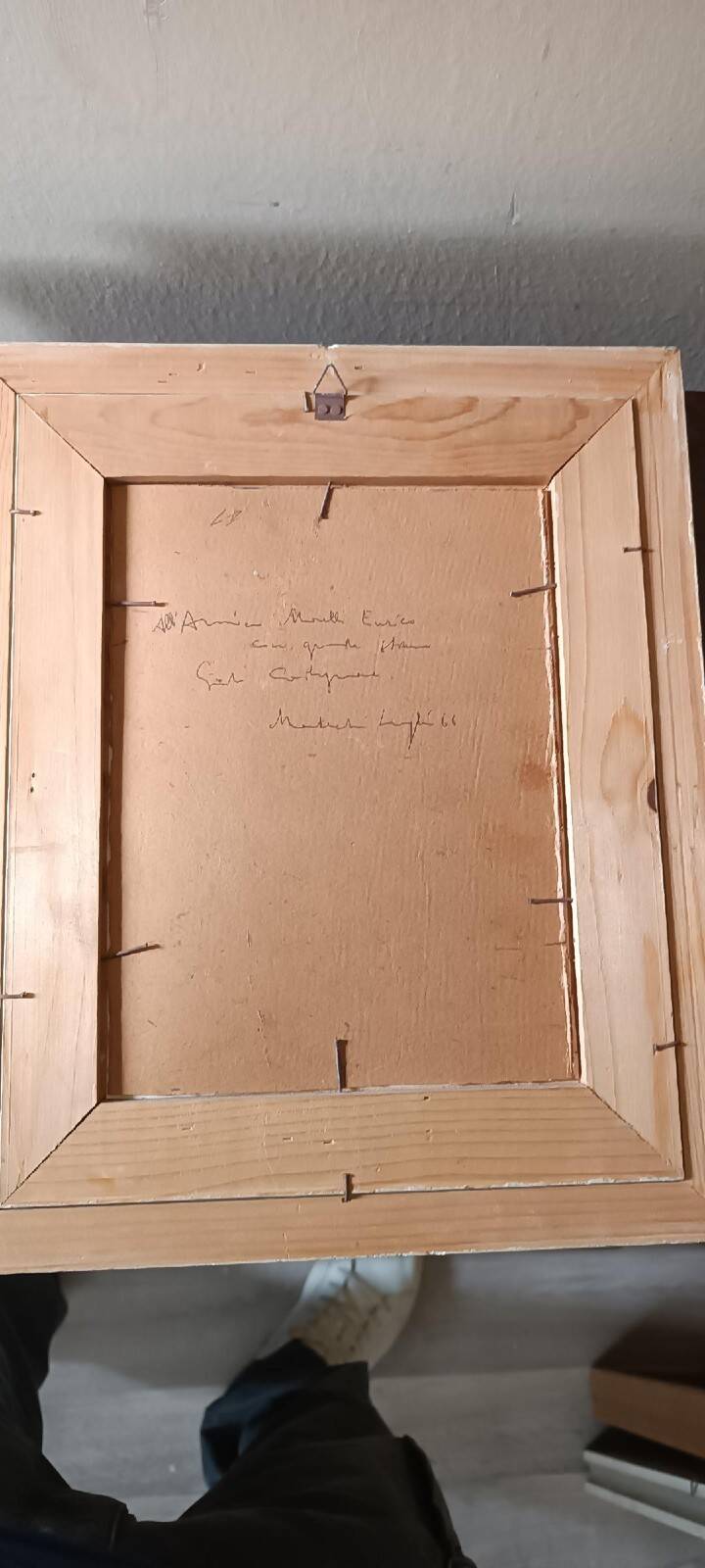 Peinture sur papier aquarelle visage, GUIDO CODOGNONE (1901-1968)