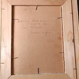 Peinture sur papier aquarelle visage, GUIDO CODOGNONE (1901-1968)