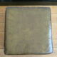 English Chesterfield style leather footrest