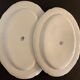 2 oval dishes serving in Gien 1900