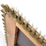 Brass wall mirror, Italy, 1950s