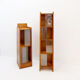Large vintage glass library mid-century - 1960s