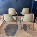 Set of 4 DSS chairs by Eames for Herman Miller, 1950s