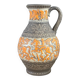 Vase de sol West Germany - motifs cavaliers orange