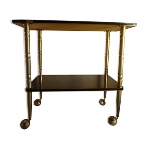 Table desserte roulante à 2 niveaux