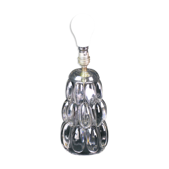 Mid-century crystal table lamp base