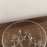 Verres à apéritif/digestif en cristal ciselé vintage 9 pièces