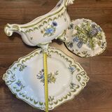 Painted ceramic planter