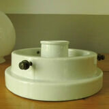 Ceiling lights with glass ball and foot porcelain