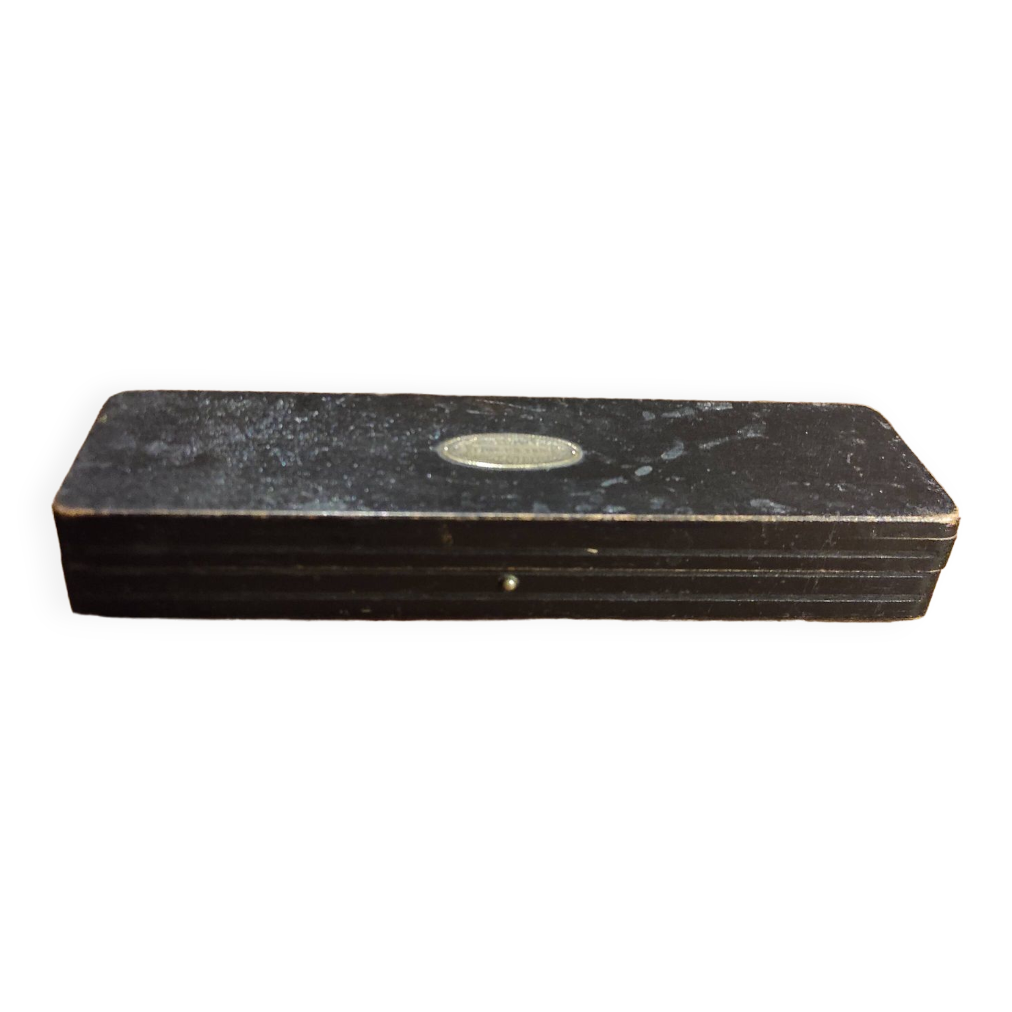Vintage French pencil case in ebonized wood