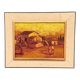 Original Swedish Oil on Panel – “Rural Landscape” – Signed –Vintage & Frame