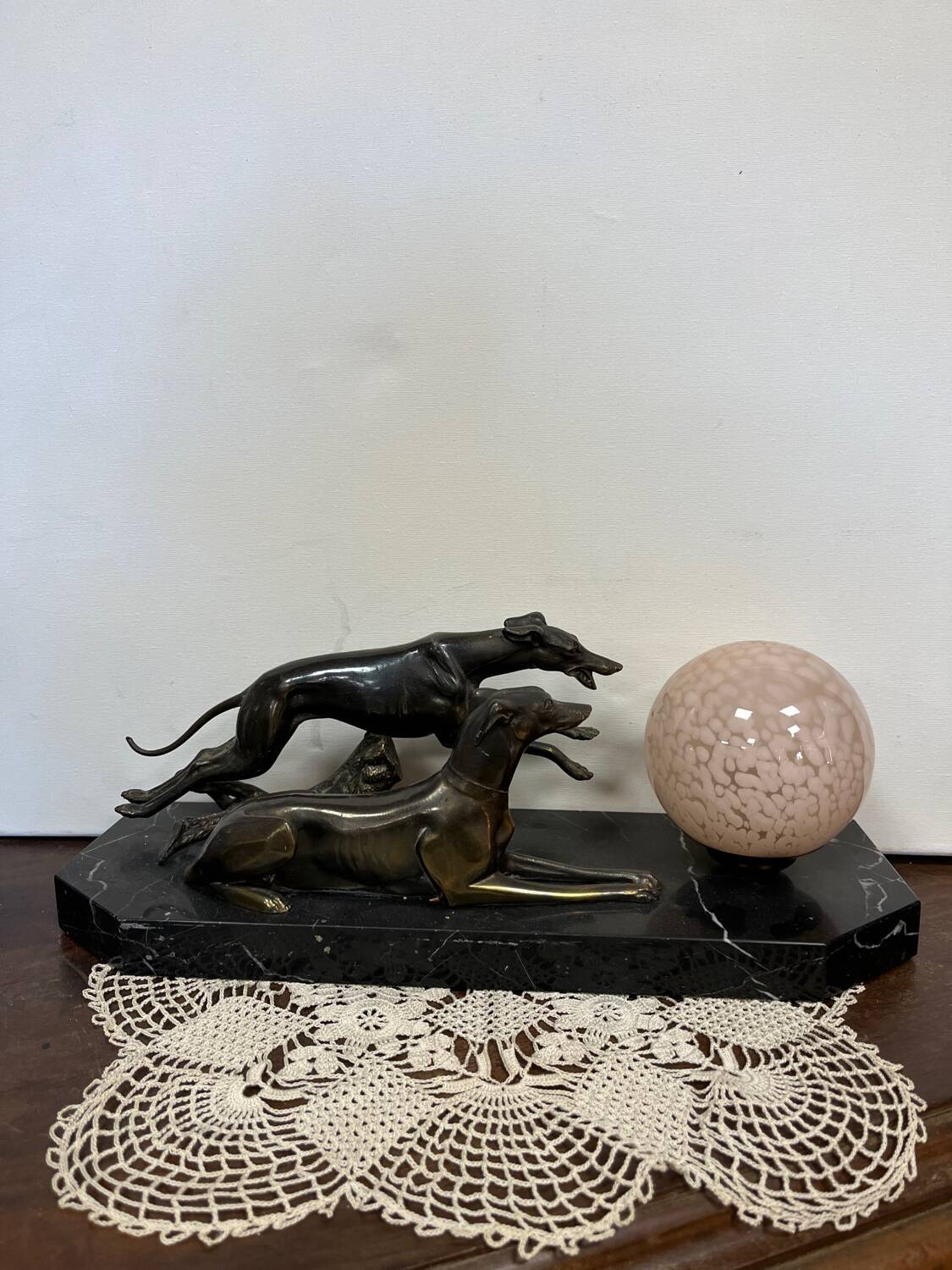 Art Deco Greyhound Lamp