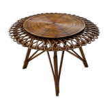 Table basse rotin « soleil »
