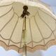 Vintage floor lamp with brass frame and onyx base