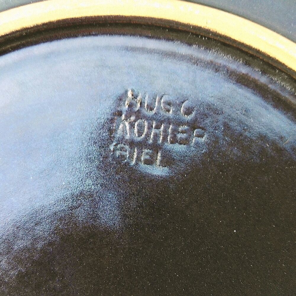 Six ceramic fondue plates Hugo Kohler Biel