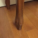 Wooden selet on marble