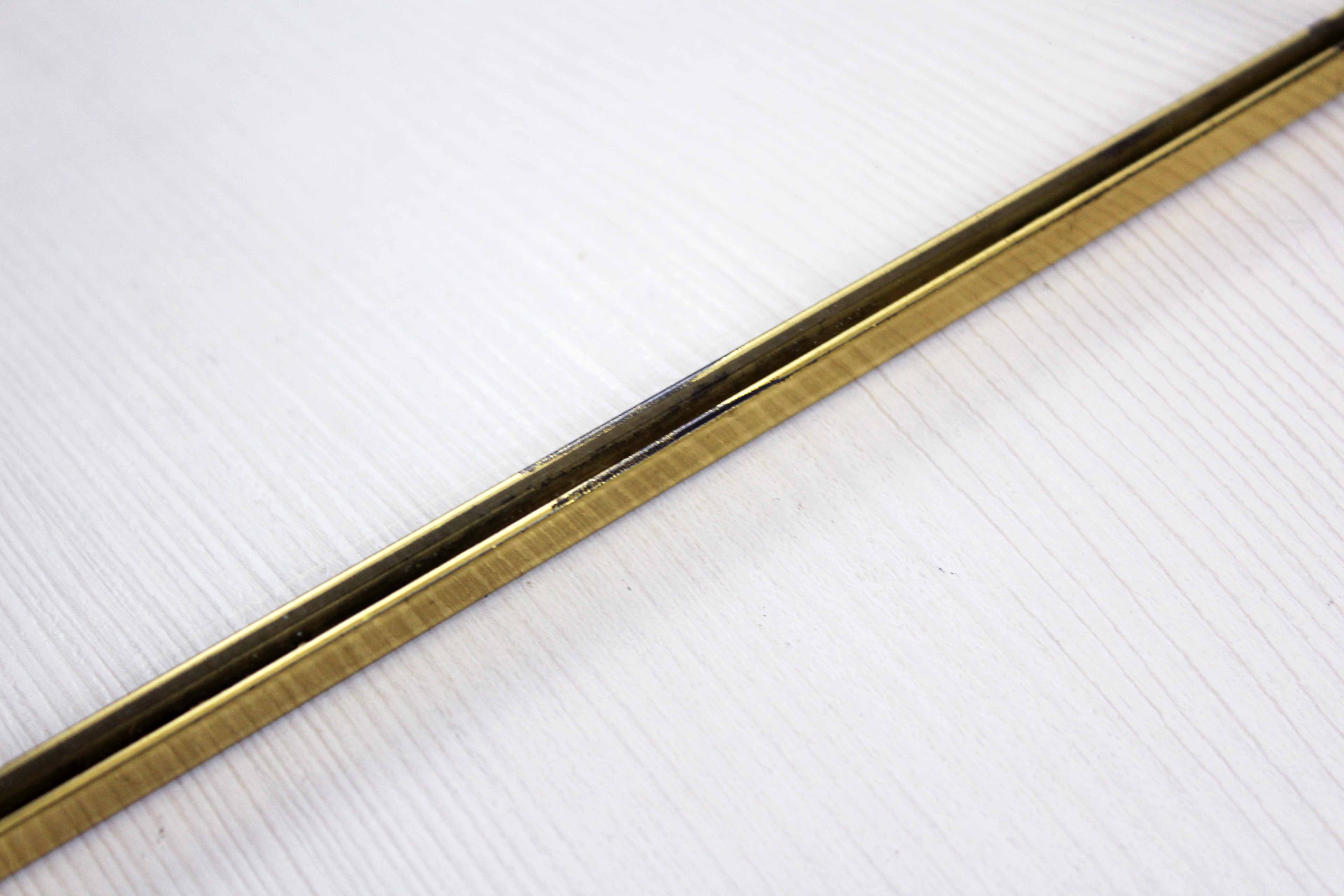 Vintage brass mirror, 45x29 cm