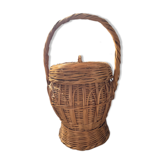 Vintage wicker and rattan basket