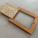Antique leather frame